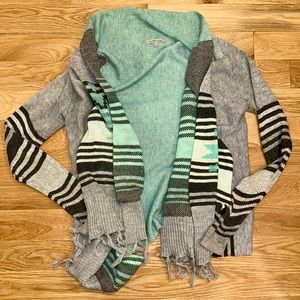 Charlotte Russe Aztec pattern shawl cardigan - M